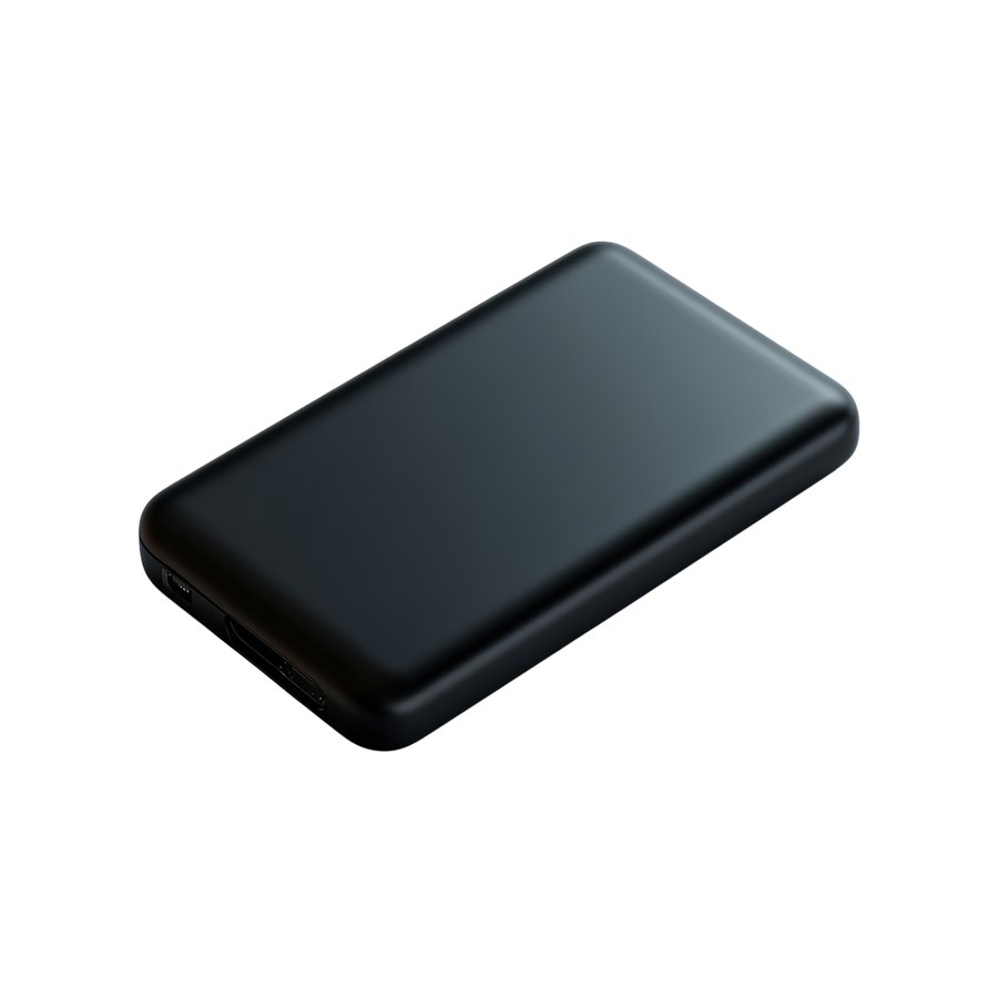 A black power bank